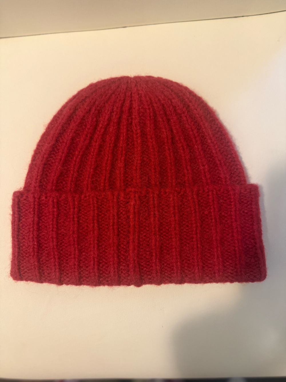 Coach Alpaca Wool Blend Matching Beanie & Scarf- Red - Picture 5 of 10